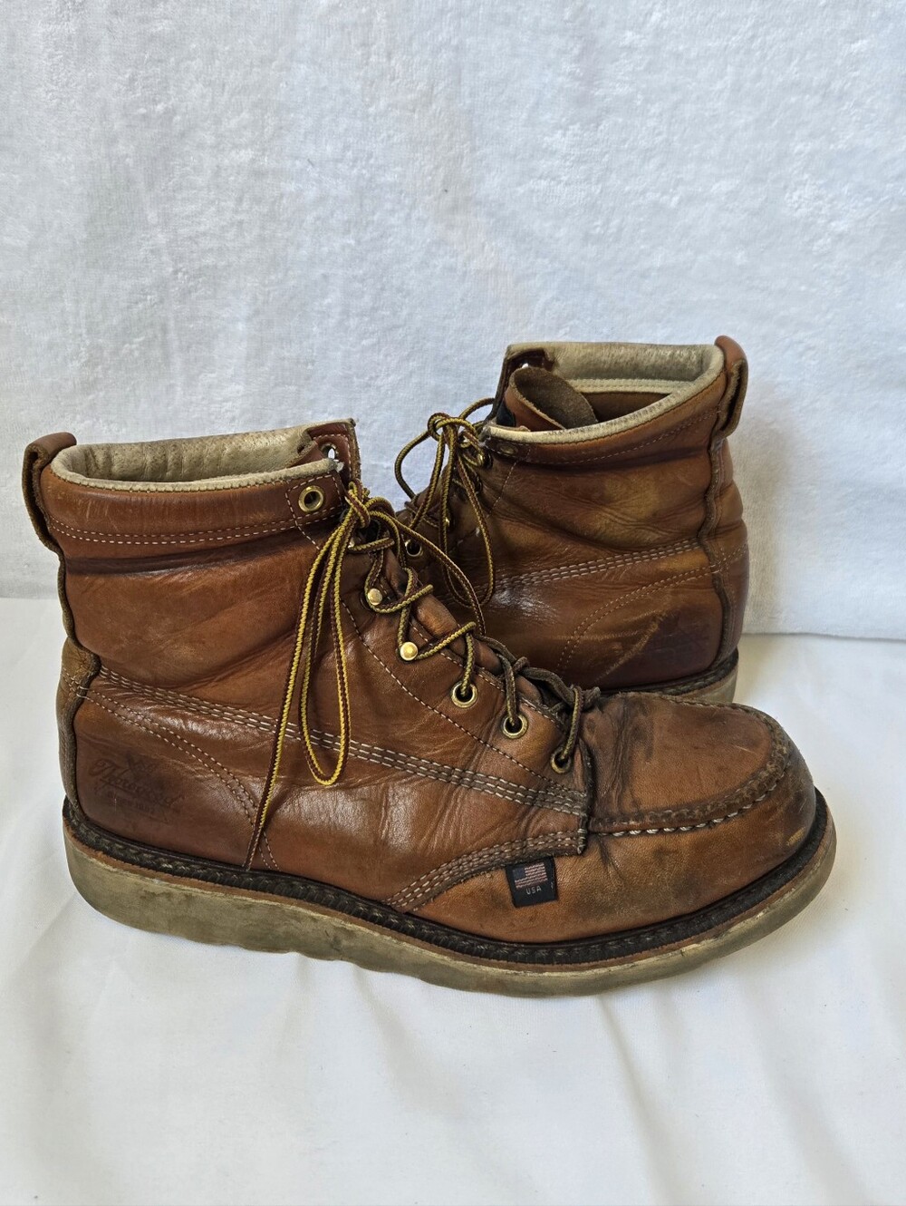 Thorogood Maxwear Wedge Moc Toe Work Boots USA Men’s 9.5 EE Steel Toe